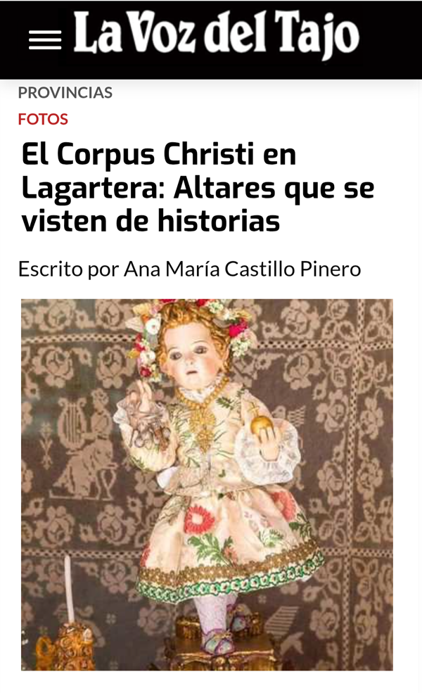 El Corpus Christi en Lagartera: Altares que se visten de historias