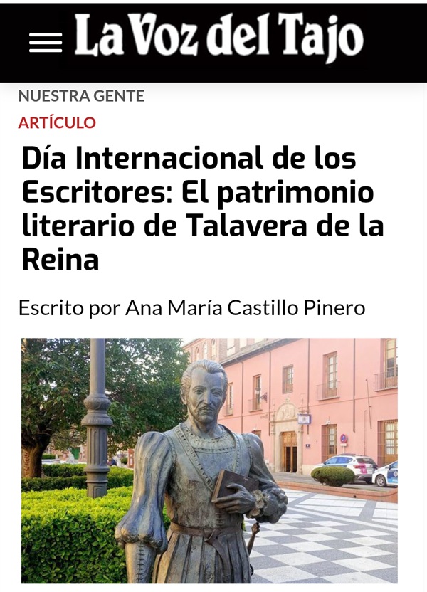 Día Internacional de los Escritores: El patrimonio literario de Talavera de la Reina