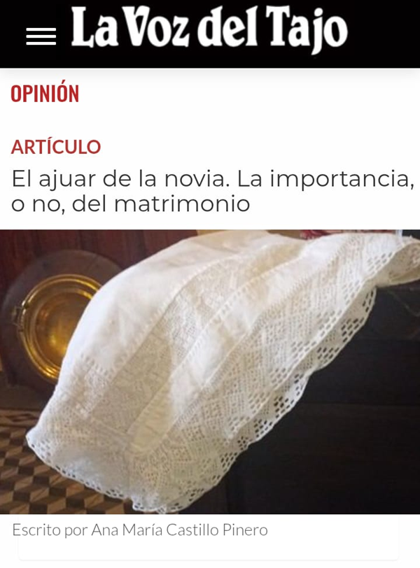 El ajuar de la novia. La importancia, o no, del matrimonio