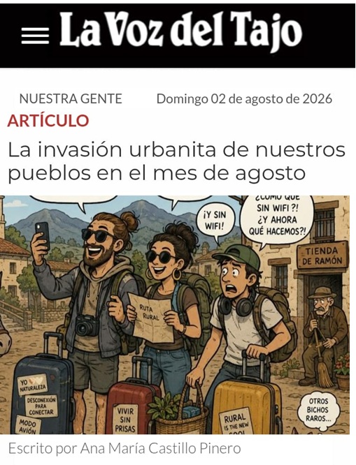 La invasión urbanita de nuestros pueblos en el mes de agosto